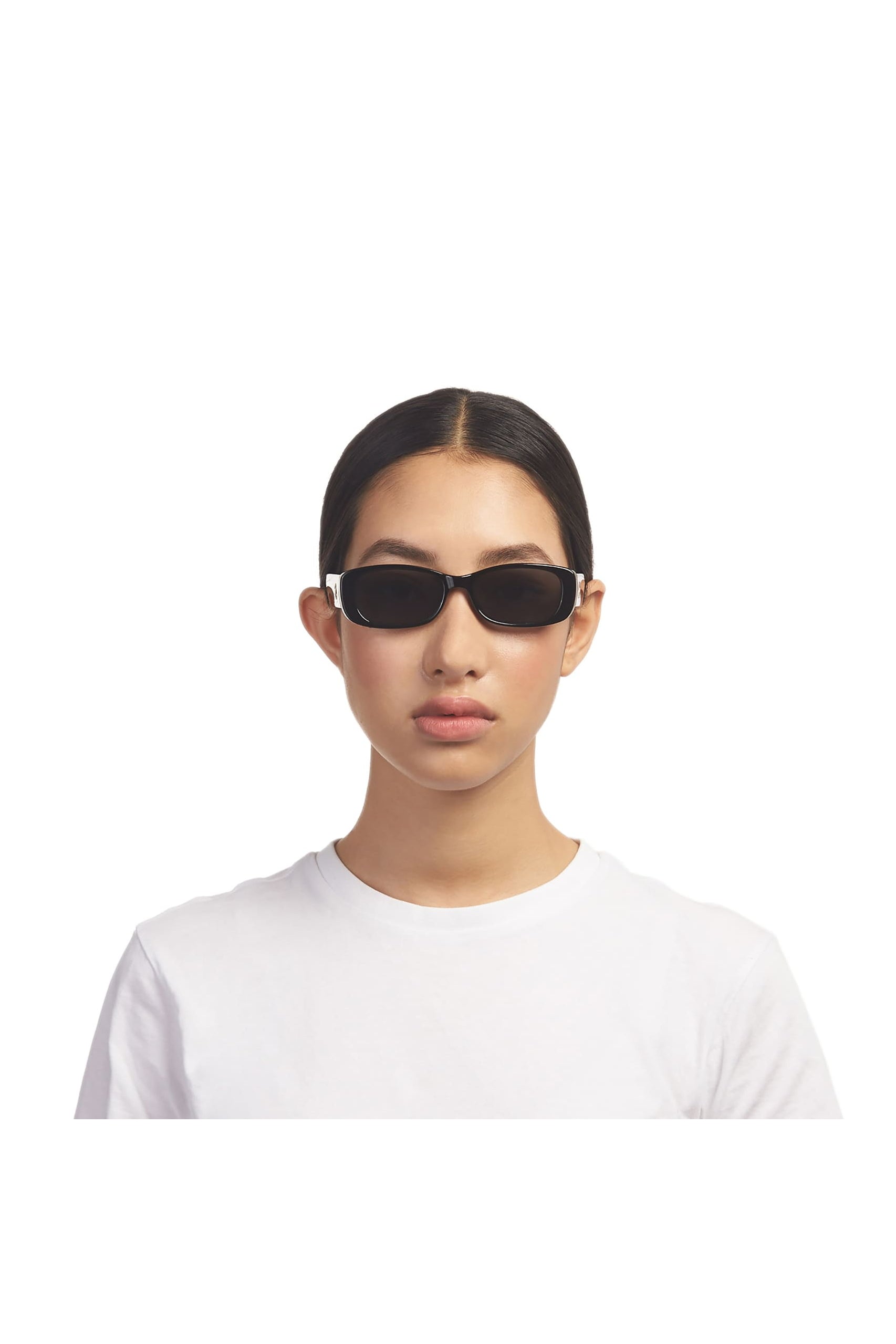 [Le Specs]* UNREAL！ *人気のサングラス！ Unreal! Shiny Black Uni-Sex Rectangle Sunglasses | Le Specs