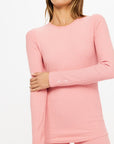 フラミンゴピンク ロングスリーブ